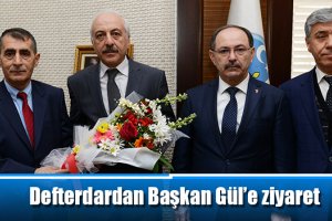 Defterdardan Başkan Gül’e ziyaret