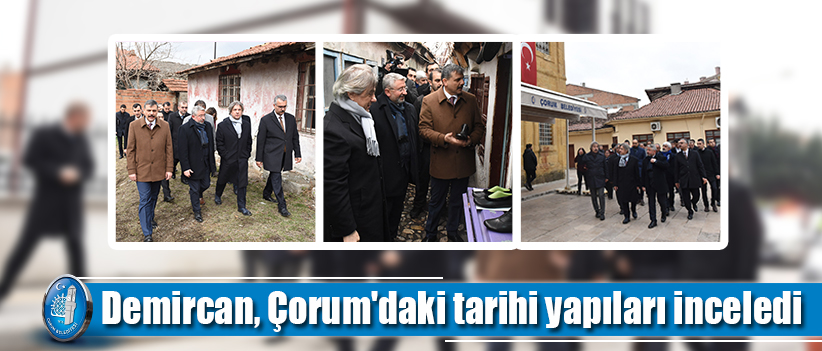 Demircan, Çorum'daki tarihi yapıları inceledi