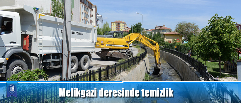 Melikgazi deresinde temizlik