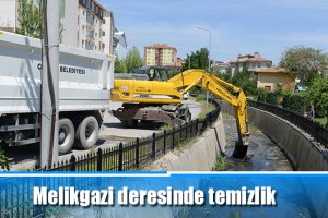 Melikgazi deresinde temizlik