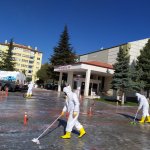 Yıkama ve dezenfeksiyon çalışmaları tam gaz