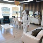 Dezenfeksiyon timi gece gündüz çalışıyor