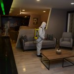 Dezenfeksiyon timi gece gündüz çalışıyor