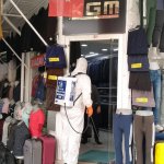 Ana caddelerde dezenfekte çalışmaları sürüyor