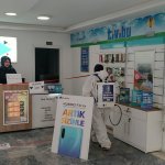 Ana caddelerde dezenfekte çalışmaları sürüyor