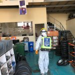 Ana caddelerde dezenfekte çalışmaları sürüyor