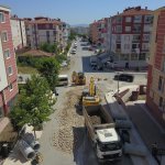 Selçuk Caddesinde yağmursuyu hattı yenileniyor