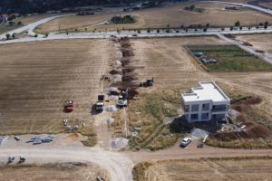 Çoraklık 36. Sokak’ta kanalizasyon hattı çalışması