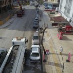 Ata Caddesi ve Cemilbey Caddesi virüse karşı yıkandı