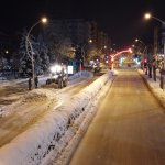 Şehir içerisinde toplanan karlar Çomar Barajı’na taşınıyor