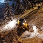 Şehir içerisinde toplanan karlar Çomar Barajı’na taşınıyor