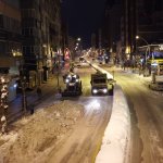 Şehir içerisinde toplanan karlar Çomar Barajı’na taşınıyor