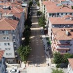 Şenyurt Caddesinde yenileme çalışması