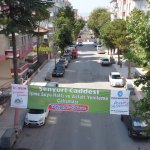 Şenyurt Caddesinde yenileme çalışması