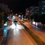 Dezenfekte ekipleri gece-gündüz sahada