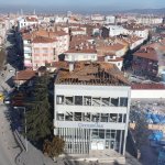 Eski Halkbank binası yıkılıyor