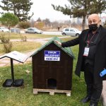 Sokağın hayvanına başkan sahip çıktı