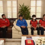 Şampiyonlardan Başkan Aşgın'a ziyaret