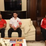 Şampiyonlardan Başkan Aşgın'a ziyaret