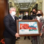 Azerin, Başkan Aşgın’ı ziyaret etti