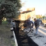 Başkan Aşgın, asfalt çalışmasını inceledi