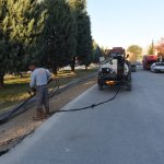 Başkan Aşgın, asfalt çalışmasını inceledi