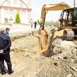 Üçtutlarda kanalizasyon çalışması