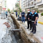 Bahçelievler Mahallesinde içmesuyu hatları yenileniyor