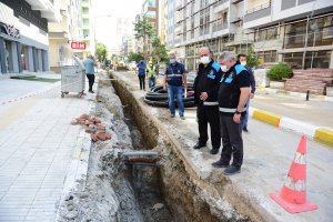 Bahçelievler Mahallesinde içmesuyu hatları yenileniyor