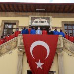 Şampiyon güreşçilerden Başkan Aşgın'a ziyaret