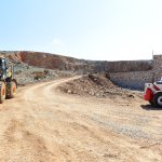 Başkan Aşgın, taş ocağında incelemelerde bulundu