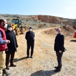 Başkan Aşgın, taş ocağında incelemelerde bulundu