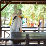 Sosyal alanlar dezenfekte ediliyor