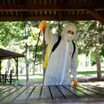 Sosyal alanlar dezenfekte ediliyor