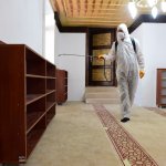 Sosyal alanlar dezenfekte ediliyor