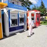 Sosyal alanlar dezenfekte ediliyor