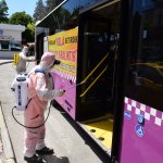 Sosyal alanlar dezenfekte ediliyor