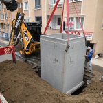 Fatih Caddesinde de çöp konteynırları yer altına alınıyor