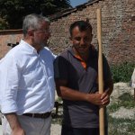 Başkan Aşgın Çöplü Caddesi'nde asfalt serimini inceledi