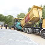 Ahçılar’da asfalt çalışması