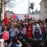 Başkan Aşgın çocuklarla bayramı kutladı