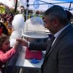 Başkan Aşgın çocuklarla bayramı kutladı