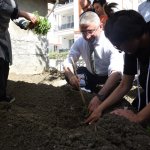 Başkan Aşgın, özel öğrencilerle fide dikti