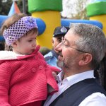 Başkan Aşgın çocuklarla bayramı kutladı