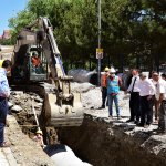 Belediyemiz, Tekceviz’de yağmur suyu hattını yeniliyor