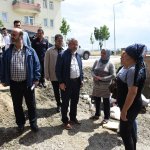 Başkan afet mağdurlarını ziyaret etti