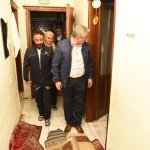 Başkan afet mağdurlarını ziyaret etti