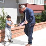 Başkan afet mağdurlarını ziyaret etti