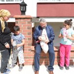 Başkan afet mağdurlarını ziyaret etti