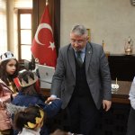 Miniklerden Başkan Aşgın’a ziyaret